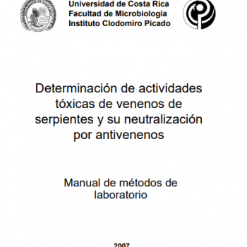 Manual de procedimientos determinación actividades tóxicas de venenos de serpientes y su neutralización por antivenenos